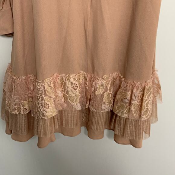For Love And Lemons Claire Pleated Ruffle Dress - Picture 10 of 16